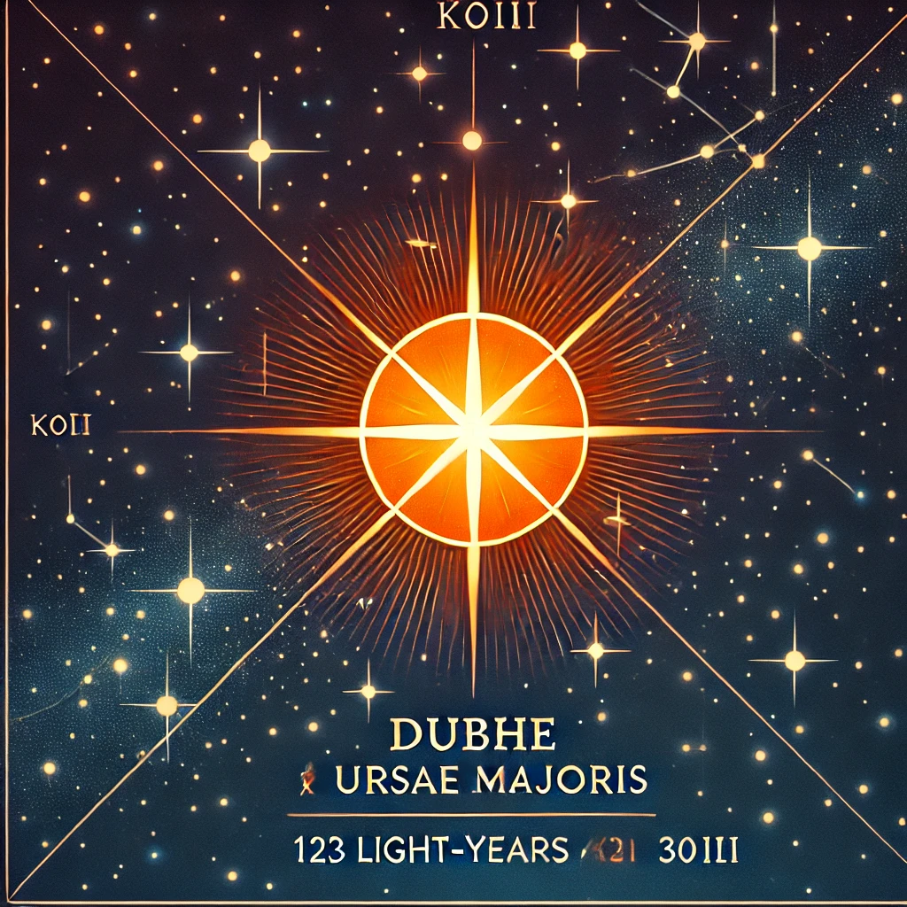 Dubhe también es interesante porque forma parte de un sistema estelar binario.