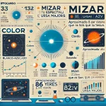 Mizar (ζ Ursae Majoris): Características, Distancia y Tamaño del Sistema Binario en la Osa Mayor