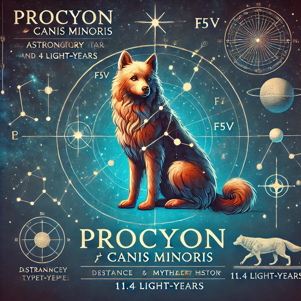 Procyon (α Canis Minoris): Datos Astronómicos y la Historia Mitológica del Perro Menor