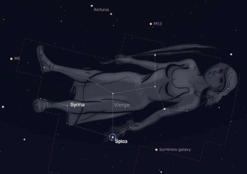 Syrma Constelacion de Virgo