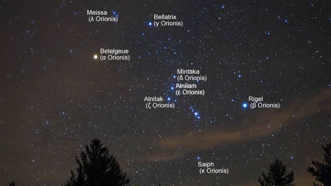 constelacion de orion detalle