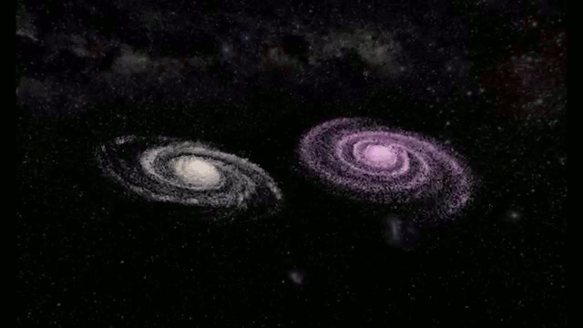 Colision de galaxias Andromeda y Via Lactea